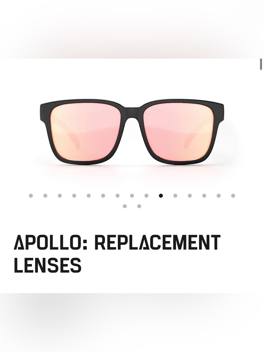 Heatwave Visual Apollo Replacement Lenses Rose Gold